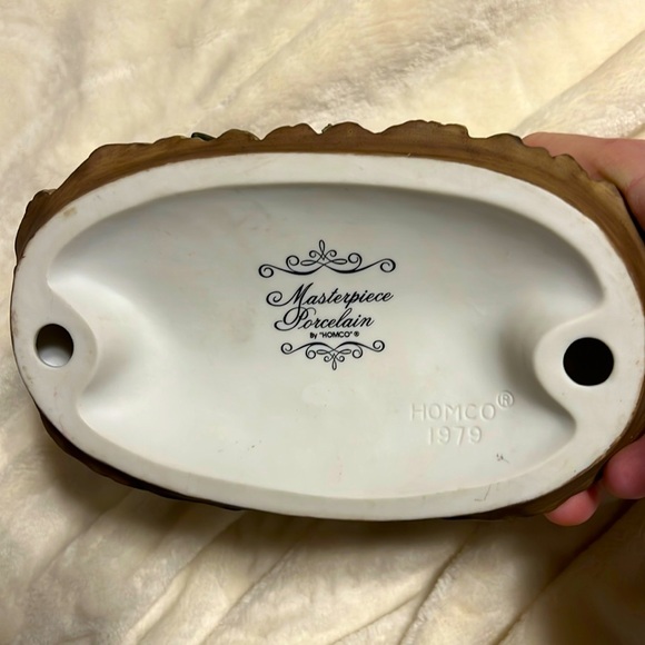 HOMCO. 1979 Vintage Masterpiece Porcelain Doe and Baby Fawn Deer Figurine. - Picture 8 of 11